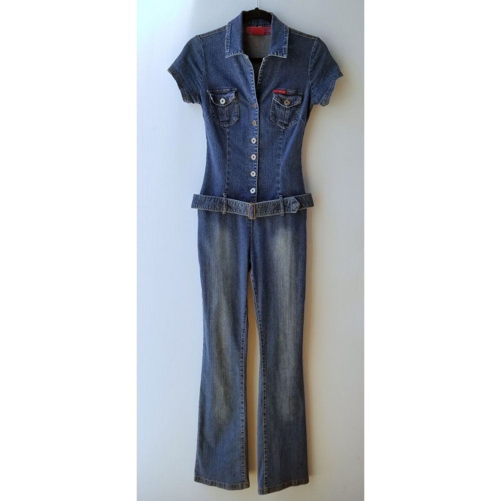 Vintage Hot Kiss Denim Jumpsuit